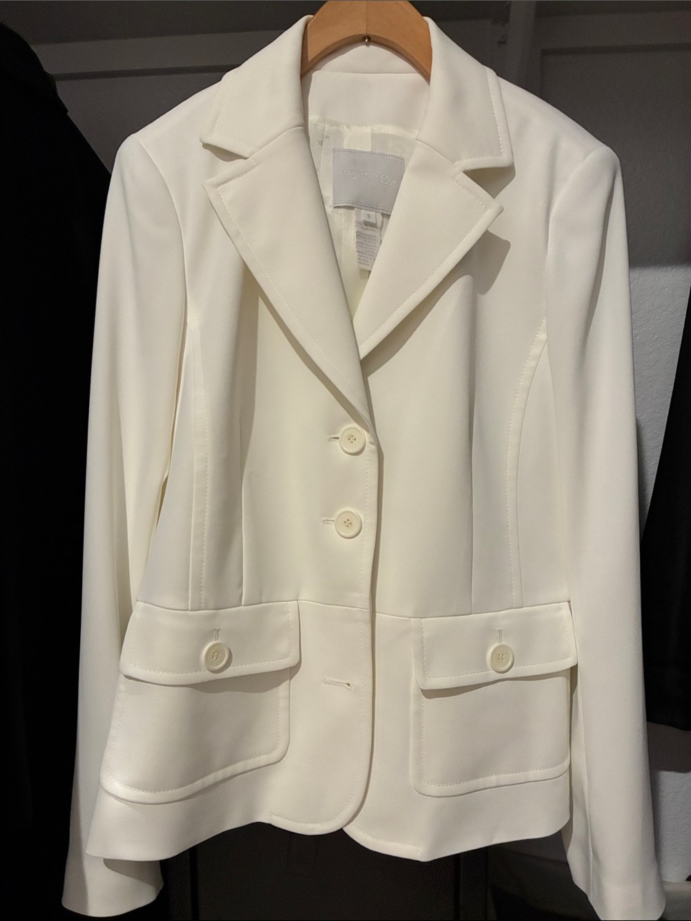Votre Nom Cream Tailored Women's Blazer